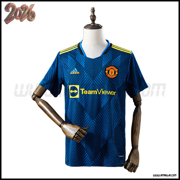 Terzo Maglia da Manchester United Retro 2021/2022 Bianco