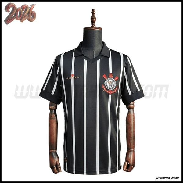 Maglia da Corinthians Retro Edizione Speciale Nero 2012