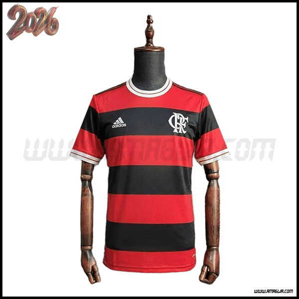 Maglia da Flamengo Retro Nero/Rosso 2018