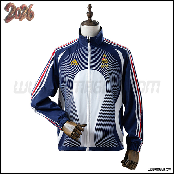 Giacca A Vento Francia Blu/Bianco/Rosso 2025 2026