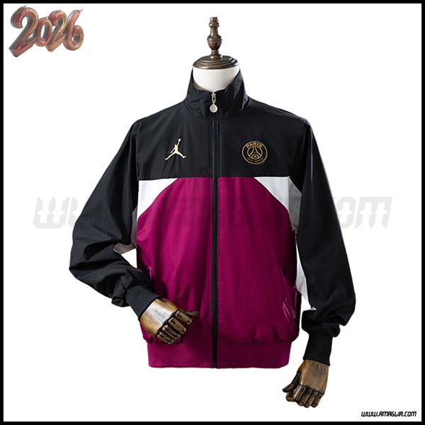 Giacca A Vento PSG Nero/viola/Bianco 2025 2026