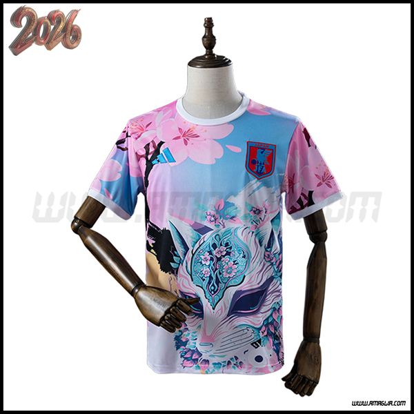 Maglia Squadra Giappone Edizione Speciale Rosa/Blu 2026/2027