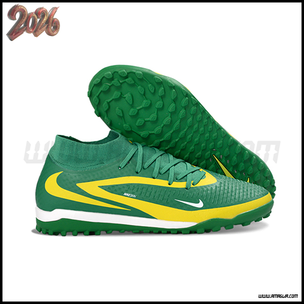 Nike Scarpe Da Calcio Phantom GX III Elite TF Verde/Giallo