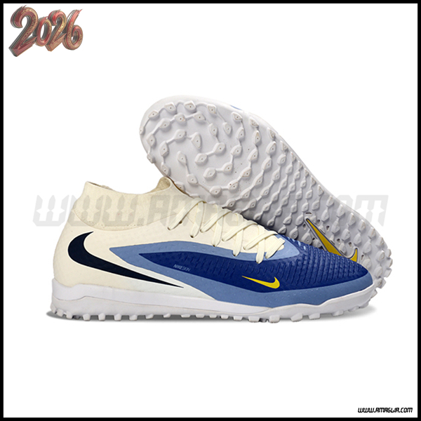 Nike Scarpe Da Calcio Phantom GX III Elite TF Blu/Beige -02