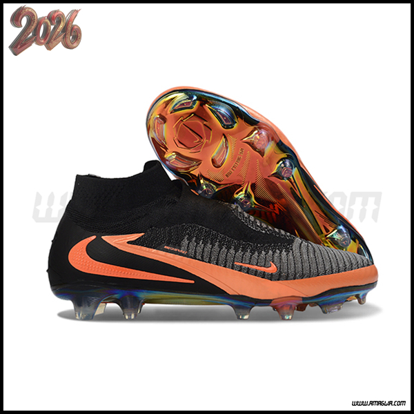 Nike Scarpe Da Calcio Phantom GX III Elite FG Nero/Arancia -02