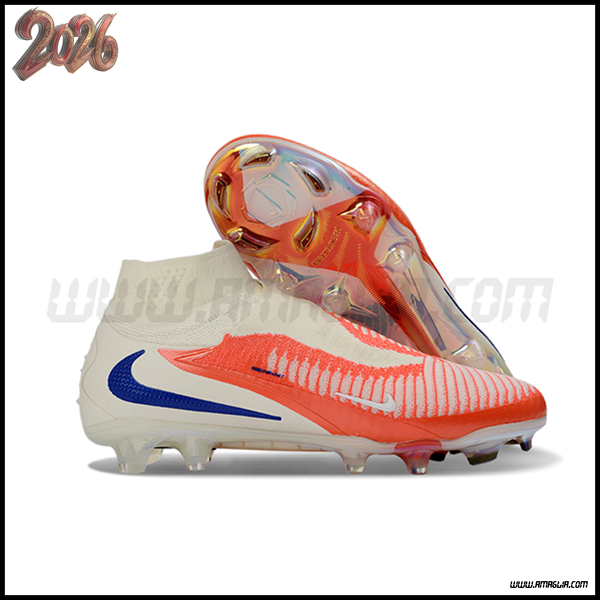Nike Scarpe Da Calcio Phantom GX III Elite FG Beige/Arancia/Blu