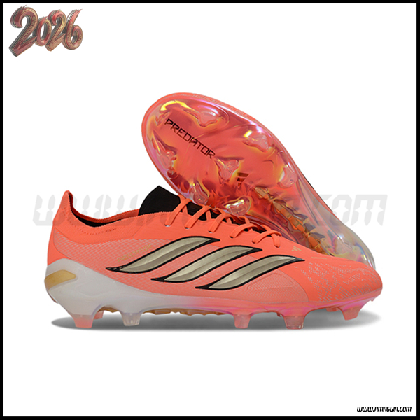 Adidas Scarpe Da Calcio 26 Predator Elite Tongue FG Arancia/Giallo