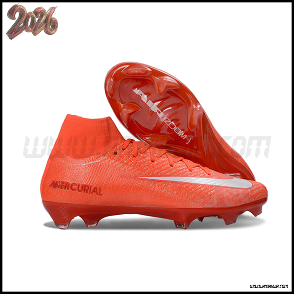 Nike Scarpe Da Calcio Air Zoom Mercurial Superfly IIX Elite FG Rosso/Bianco