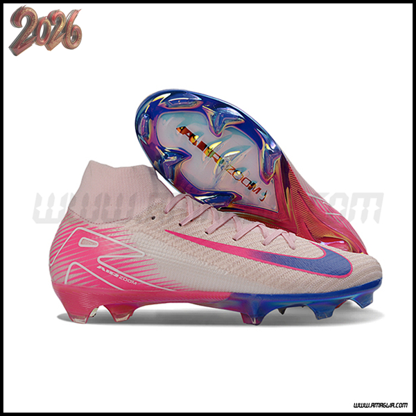 Nike Scarpe Da Calcio Air Zoom Mercurial Superfly IIX Elite FG Rosa/Blu