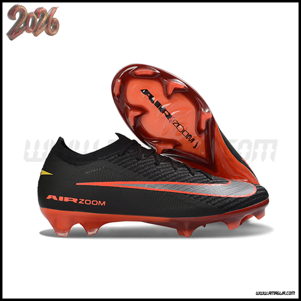 Nike Scarpe Da Calcio AIR Zoom Mercurial Vapor 16 Elite XXV FG Nero/Arancia