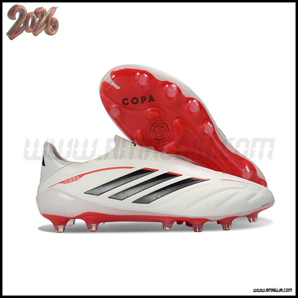Copa Scarpe Da Calcio PURE IV ELITE FG Bianco/Nero/Rosso -02