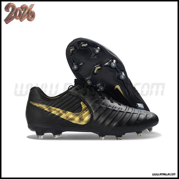 Nike Scarpe Da Calcio Tiempo Legend VII Elite LUXE FG Nero/Giallo