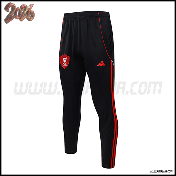 Pantaloni Da Allenamento AC Milan Nero/Rosso 2025 2026