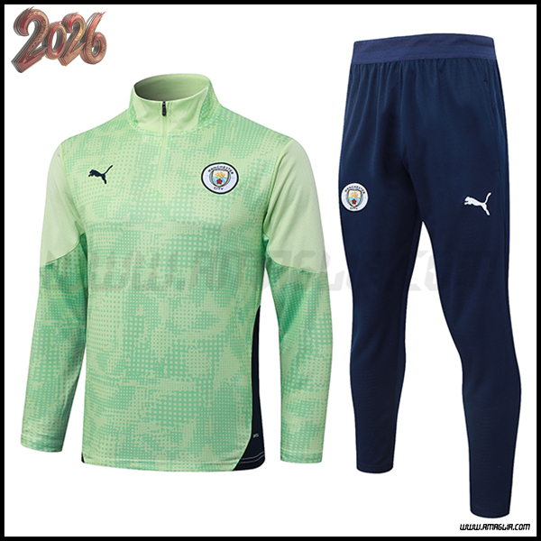 Tuta Allenamento Manchester City Verde 2025 2026