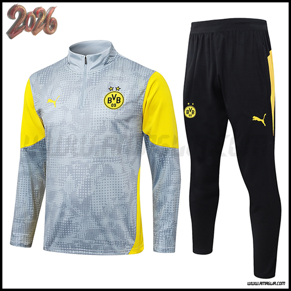 Tuta Allenamento Dortmund BVB Grigio/Giallo 2025 2026