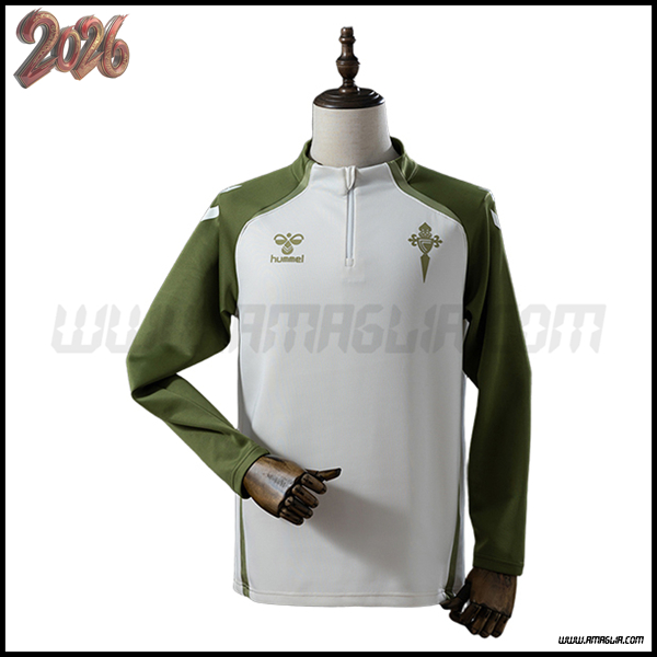 Felpa Allenamento Celta Vigo Grigio/Verde 2025 2026