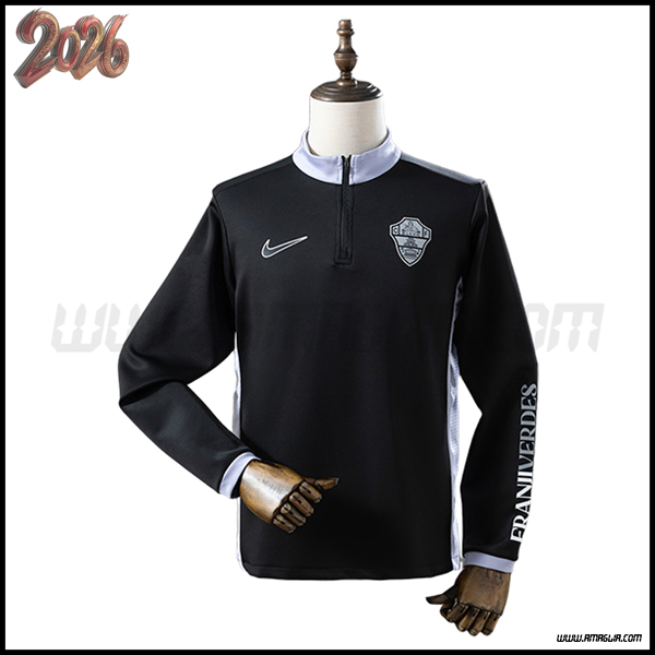 Felpa Allenamento Elche CF Nero/Grigio 2025 2026