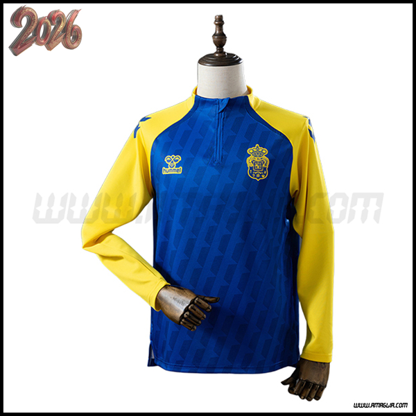 Felpa Allenamento UD Las Palmas Blu/Giallo 2025 2026