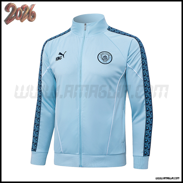 Giacca Calcio Manchester City Azzurro 2025 2026