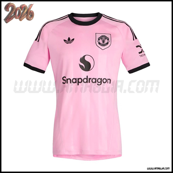 Maglia da Portiere Manchester United Rosa 2025 2026