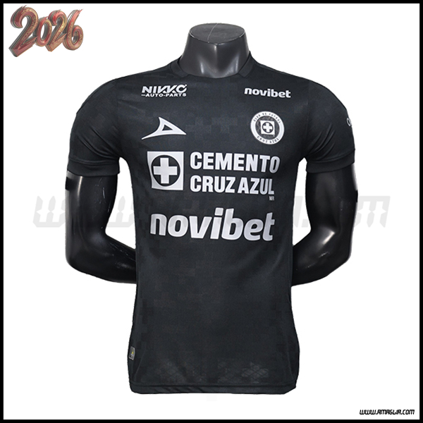Terzo Maglia da Cruz Azul 2025 2026 Nero