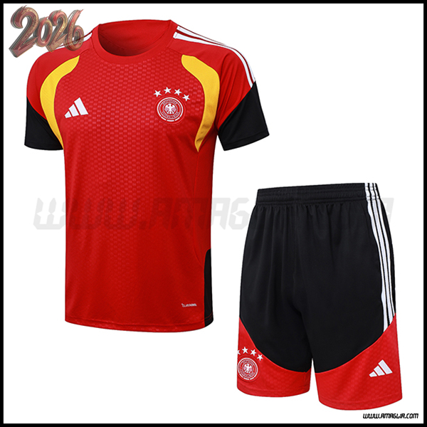 Kit Maglia Allenamento Germania Rosso/Giallo 2025/2026