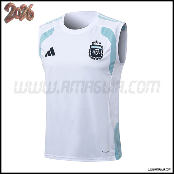 Canotta Allenamento Argentina Bianco/Blu 2025/2026