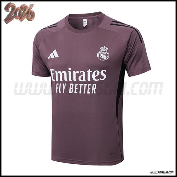 Training T-Shirt Real Madrid viola/Nero 2025/2026