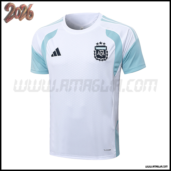 Training T-Shirt Argentina Bianco/Blu 2025/2026 -02