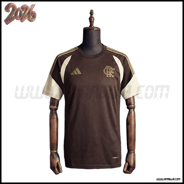 Training T-Shirt Flamengo Marrone/Beige 2025/2026