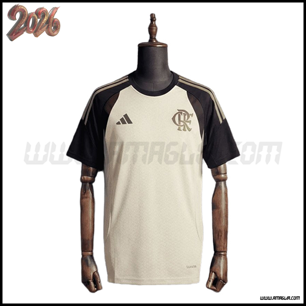 Training T-Shirt Flamengo Beige/Marrone 2025/2026