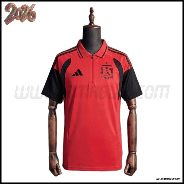 Training T-Shirt Colo-Colo Rosso/Nero 2025/2026