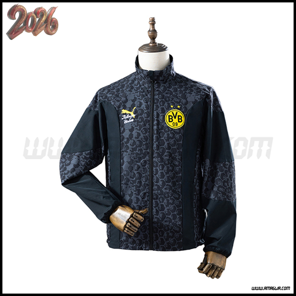 Giacca A Vento Dortmund Nero 2025/2026