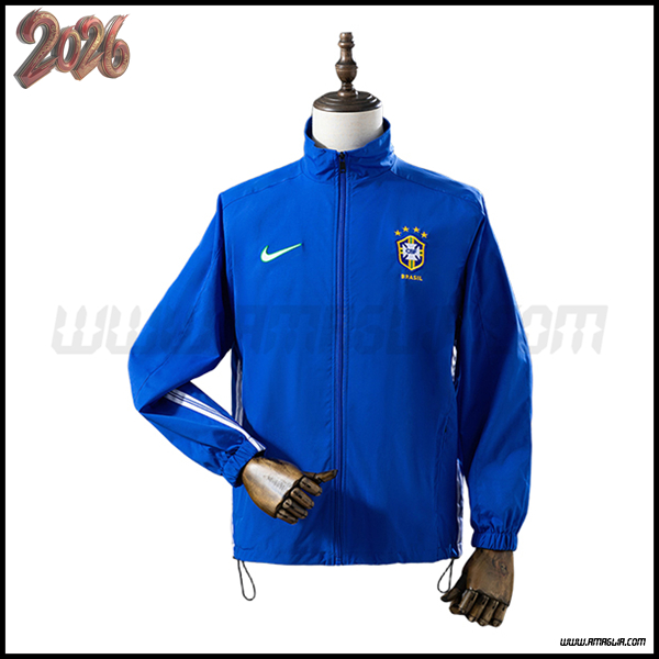 Giacca A Vento Brasile Blu 2025/2026