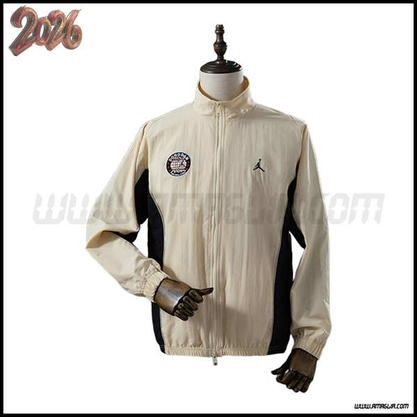 Giacca A Vento Jordan Beige/Nero 2025/2026