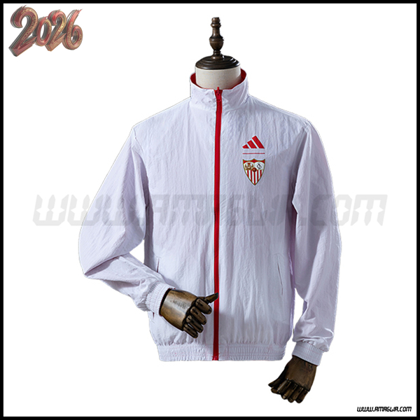 Giacca A Vento Seville Bianco/Rosso 2025/2026