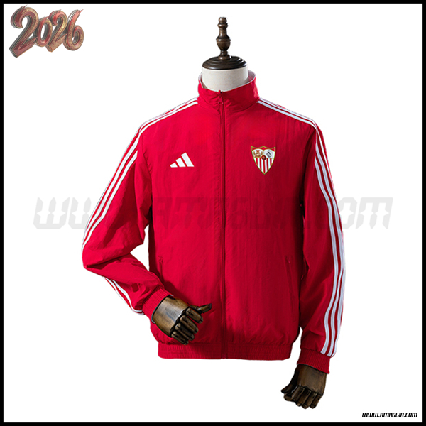 Giacca A Vento Seville Rosso/Bianco 2025/2026 -02