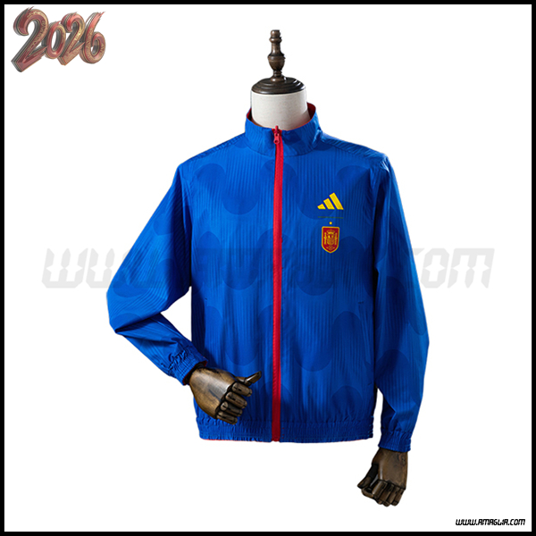 Giacca A Vento Spagna Blu 2025/2026