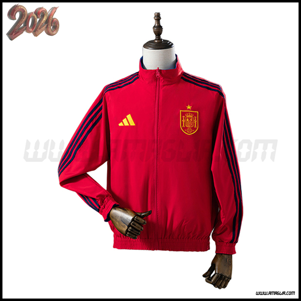 Giacca A Vento Spagna Rosso 2025/2026