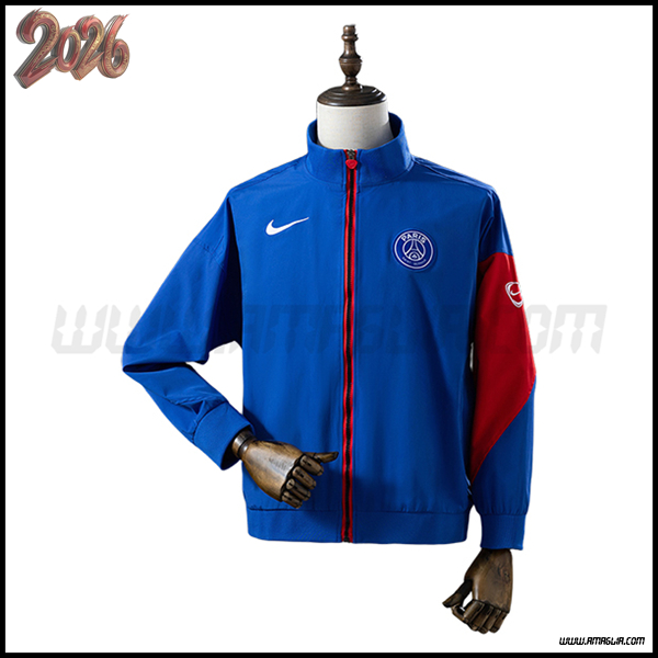 Giacca A Vento PSG Blu/Rosso 2025/2026