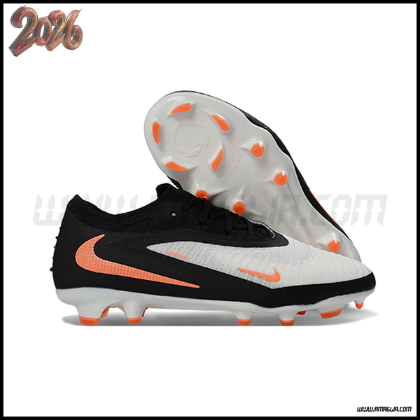Nike Scarpe Da Calcio Phantom GX III Elite FG Bianco/Nero/Arancia