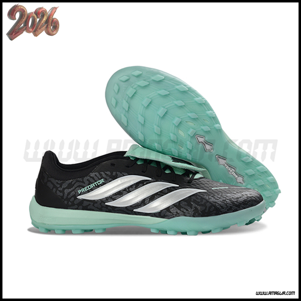 Adidas Scarpe Da Calcio PREDATOR LEAGUE FT TURF Nero/Grigio/Verde