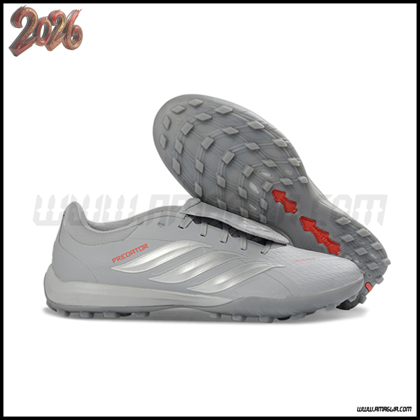 Adidas Scarpe Da Calcio PREDATOR LEAGUE FT TURF Grigio/Arancia -02