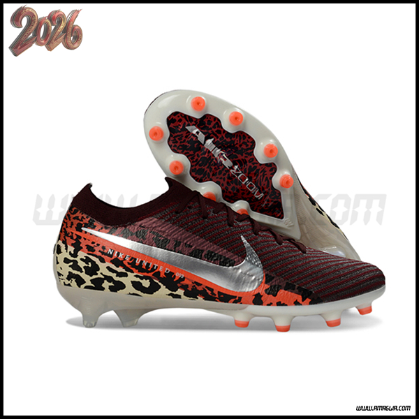 Nike Scarpe Da Calcio AIR Zoom Mercurial Vapor 16 Elite XXV AG Marrone/Grigio/Arancia