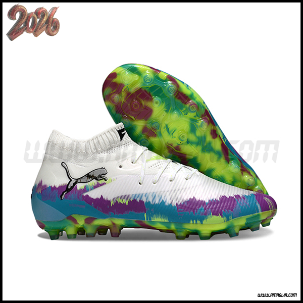 PUMA Scarpe Da Calcio FUTURE 8 ULTIMATE AG Bianco/Blu/viola