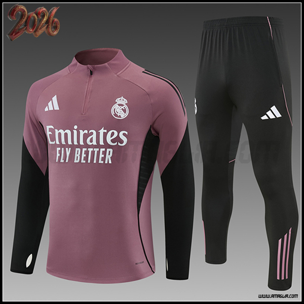 Tuta Calcio Real Madrid Bambino viola/Nero 2025/2026