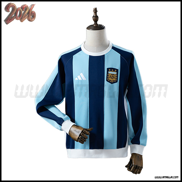 Felpa Allenamento Argentina Blu 2025/2026