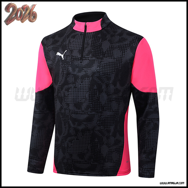 Felpa Allenamento PUMA Nero/Rosa 2025/2026