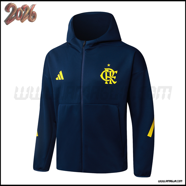 Giacca Con Cappuccio Flamenco Blu/Giallo 2025/2026