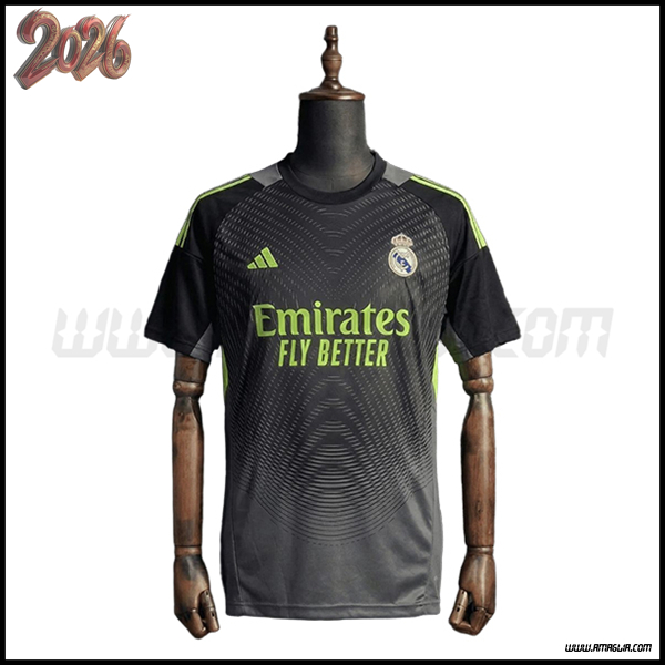 Maglia da Portiere Real Madrid Nero 2025/2026